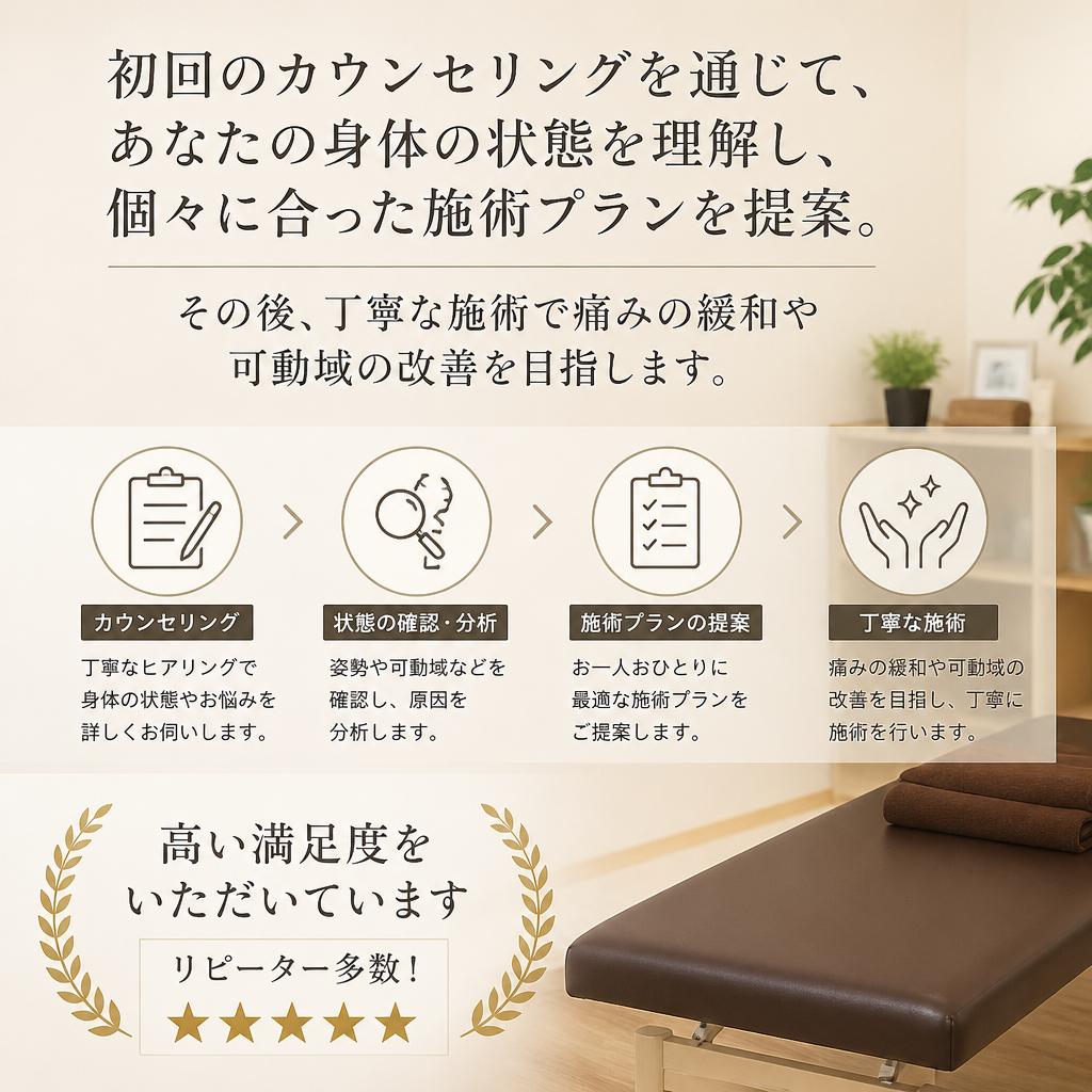 施術の流れと効果