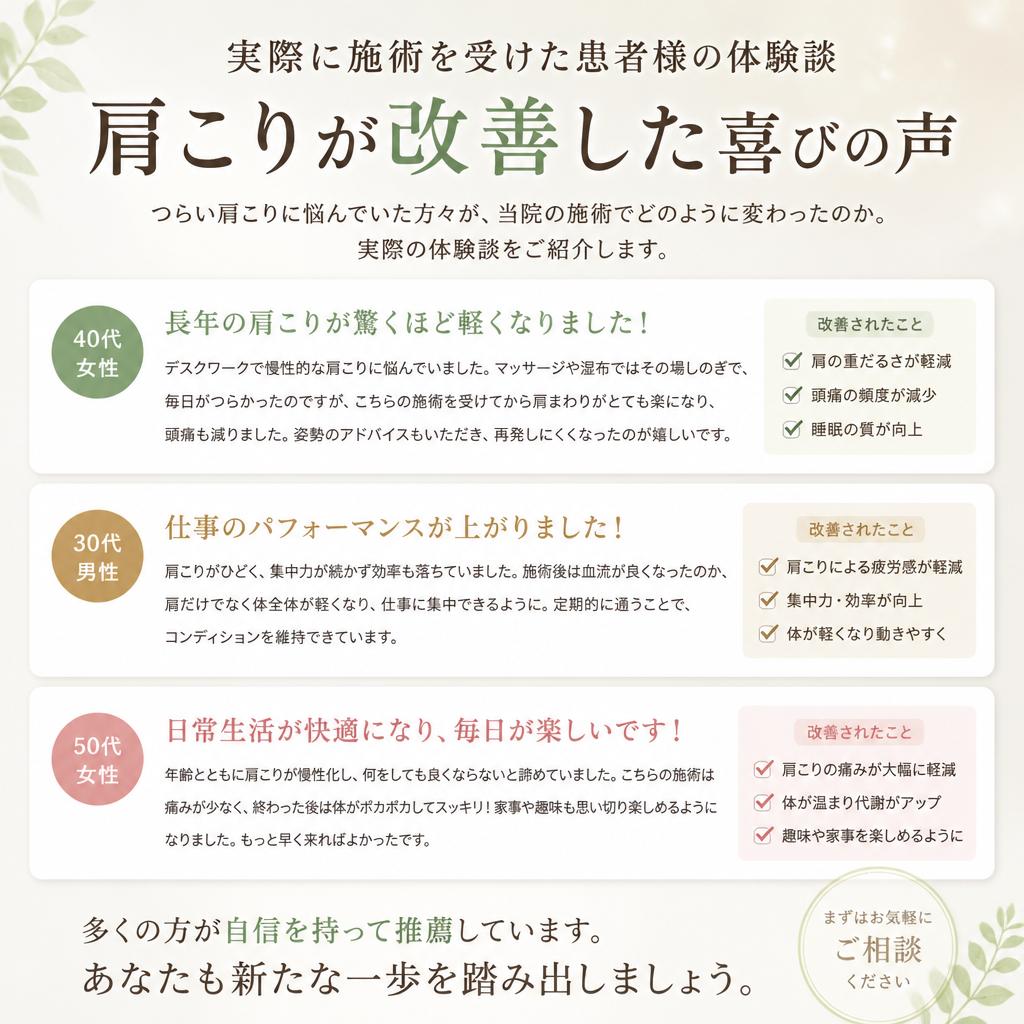 患者様の声と体験談