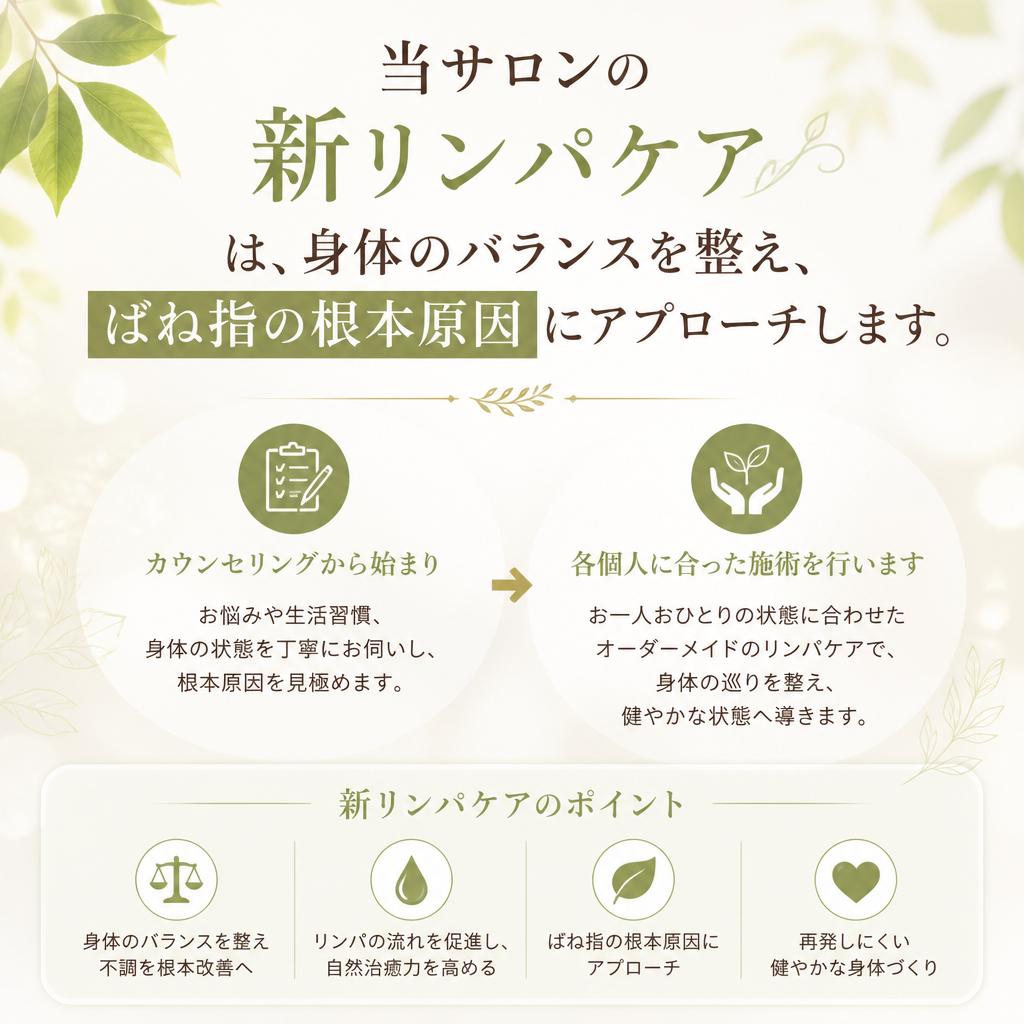 新リンパケアで根本改善